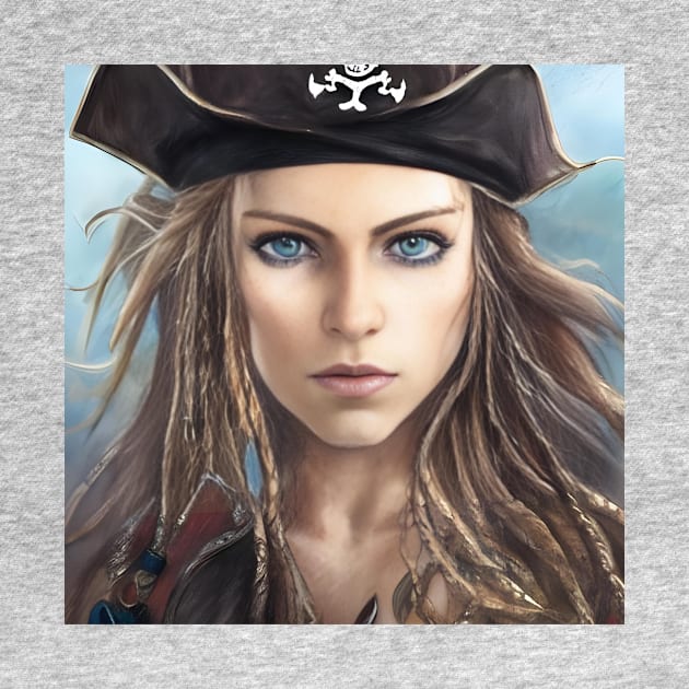 Female Pirate Captain by Tuff Tees